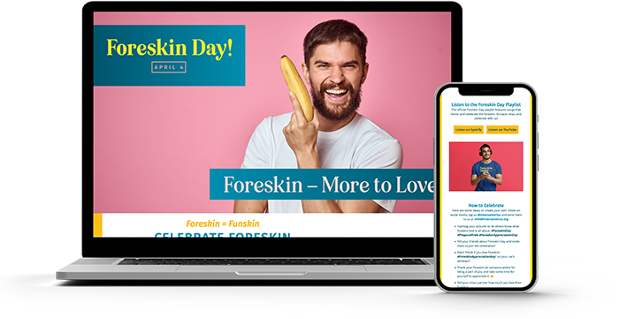 Computer and phone with the website design