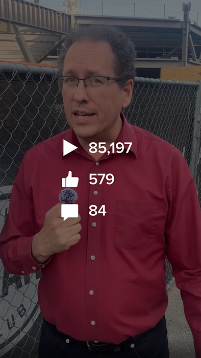 Video thumbnail with stats: 85,197 views, 579 likes, 84 comments