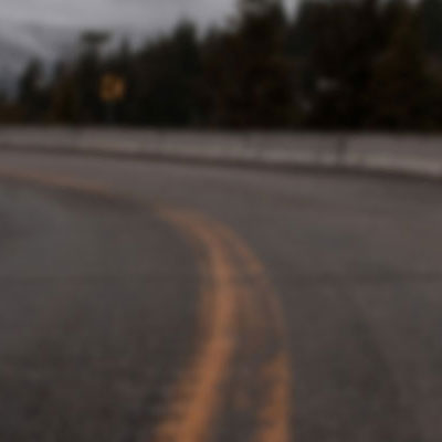 Blurry mountain road
